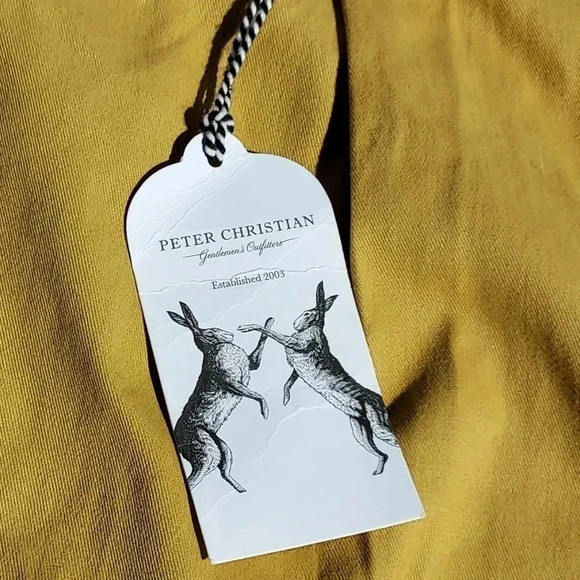 NWT Peter Christian Yellow Mustard Color Mens Shorts Size 50 - Picture 7 of 11